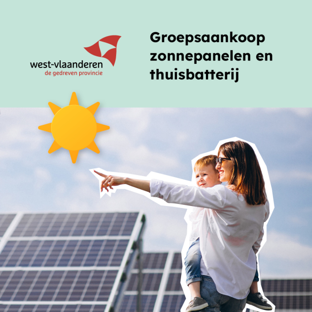 groepsaankoop zonnepanelen en thuisbatterij 2023 provincie west-vlaanderen